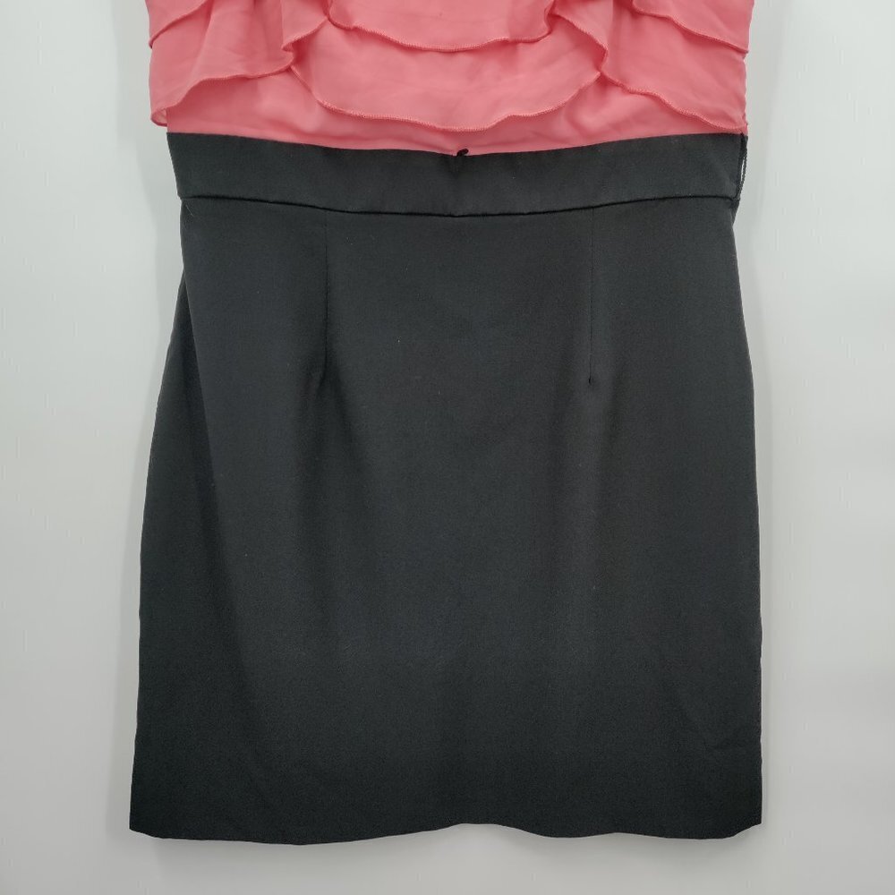 Iz Byer Flutter Sleeve Ruffled Colorblock Bodycon… - image 5